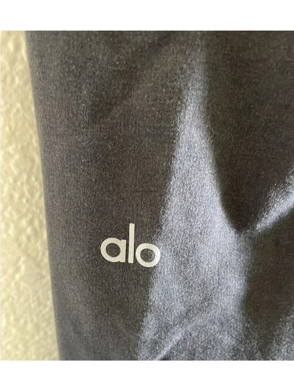 ALO Yoga Urban Moto Sweatpants Joggers Grey Anthracite Large